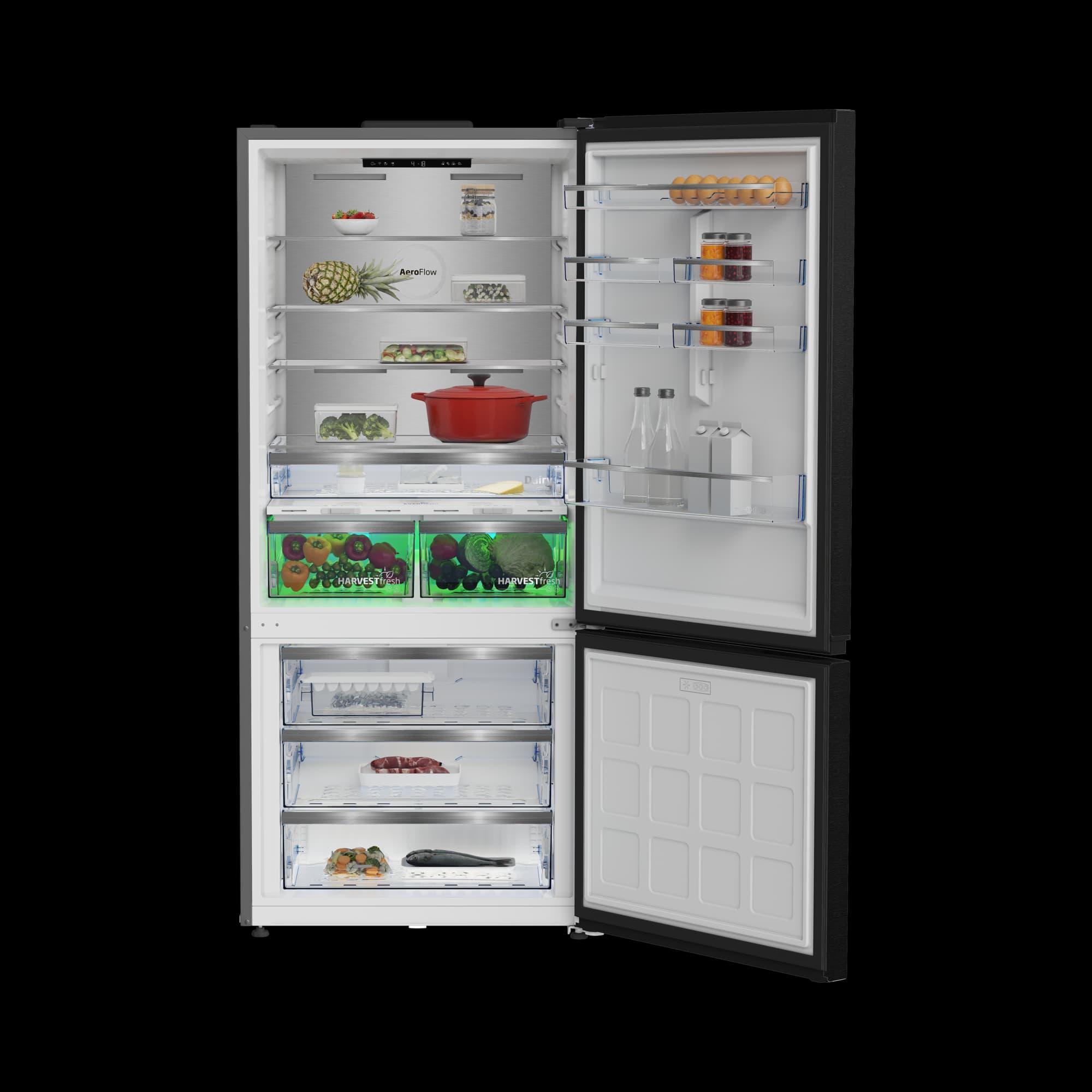 Beko 683616 IEBI Yapay Zeka Teknolojili Alttan Donduruculu BuzdolabıNo Frost Buzdolabı thumbnail 3