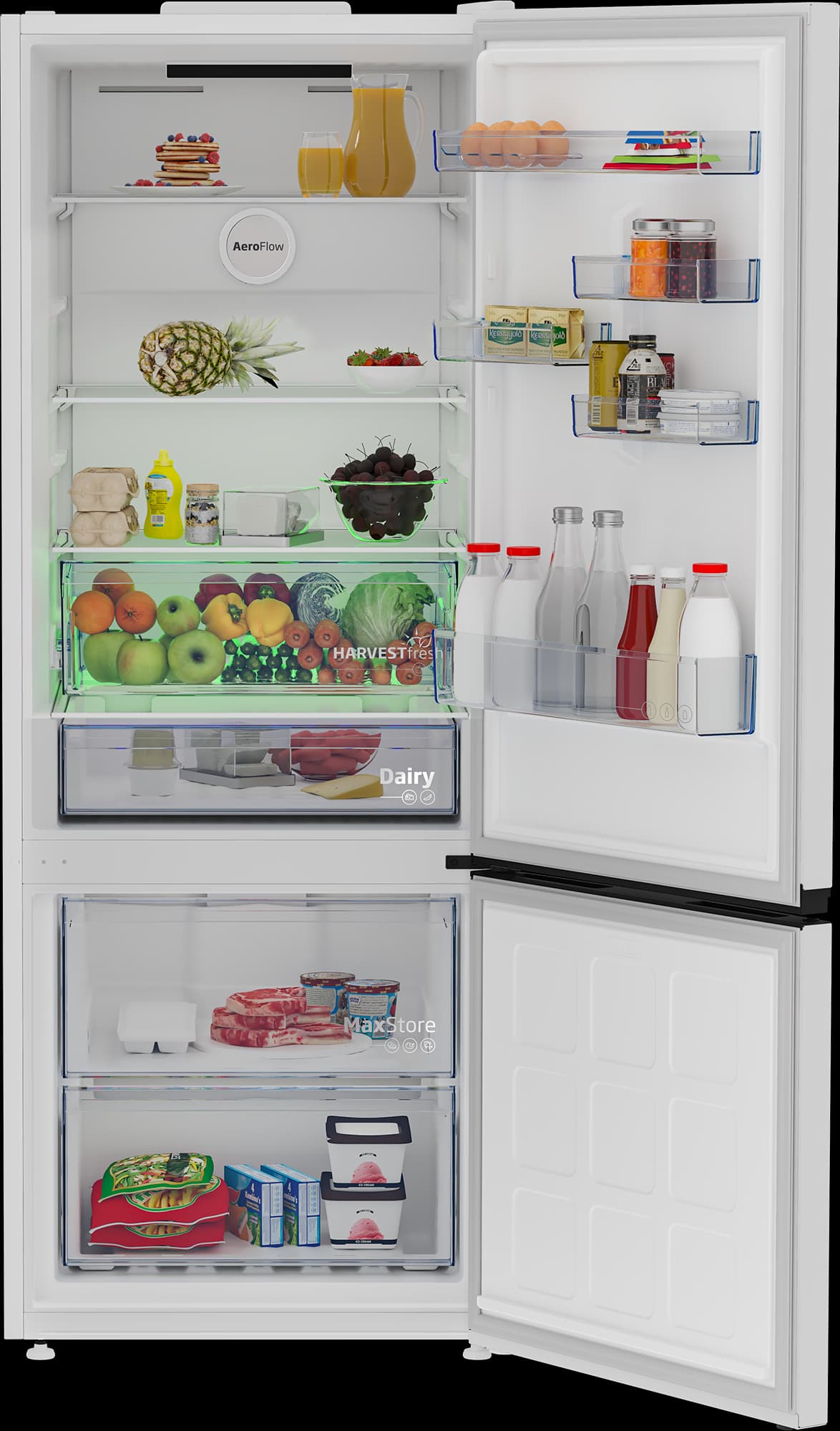 Beko 670477 EB AI Yapay Zeka Teknolojili Alttan Donduruculu BuzdolabıNo Frost Buzdolabı thumbnail 3